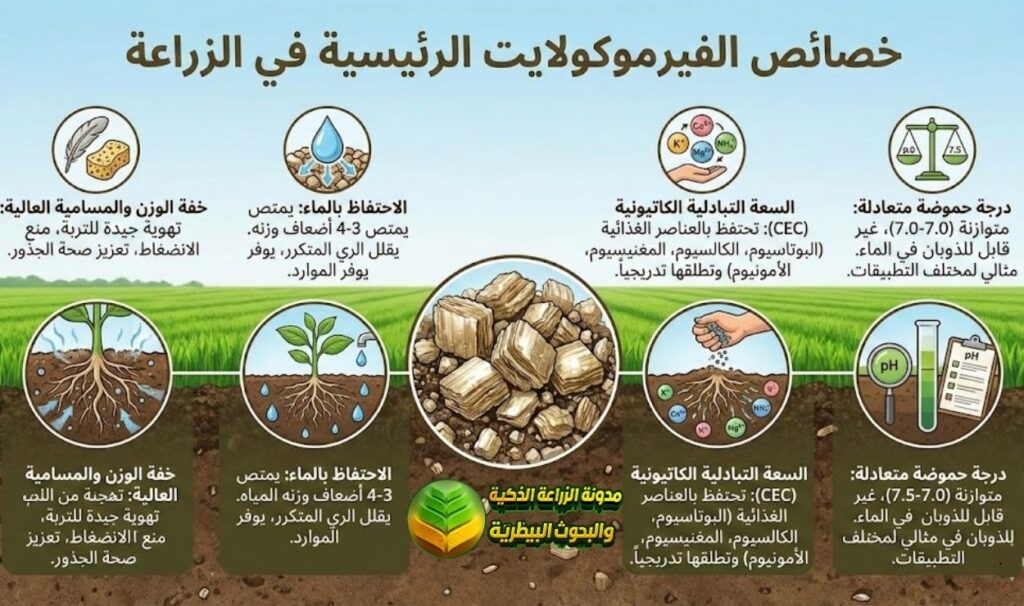 خصائص الفيرموكولايت الرئيسية