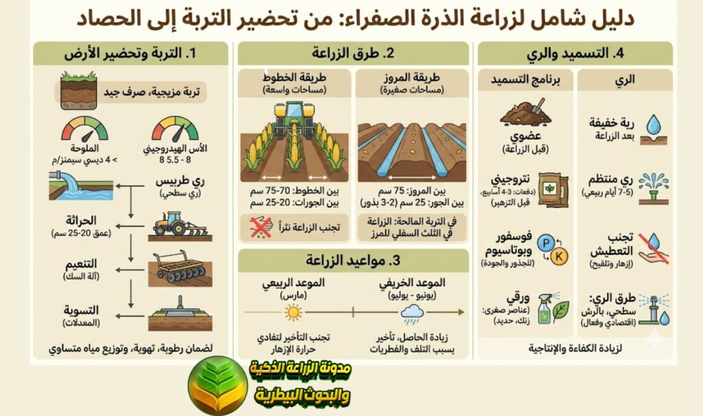 زراعة الذرة الصفراء